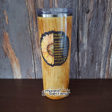 Load image into Gallery viewer, Sunflower Wood Grain Tumbler