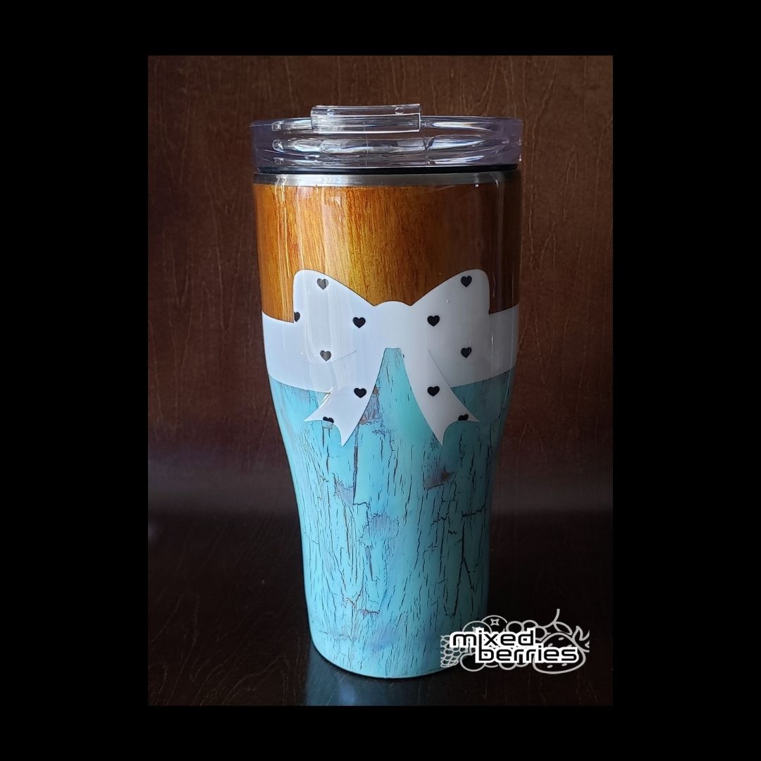 Crackle Paint Tumbler Mixed Berries