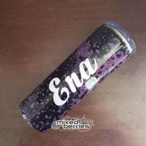 Custom Glitter and Paint Tumbler