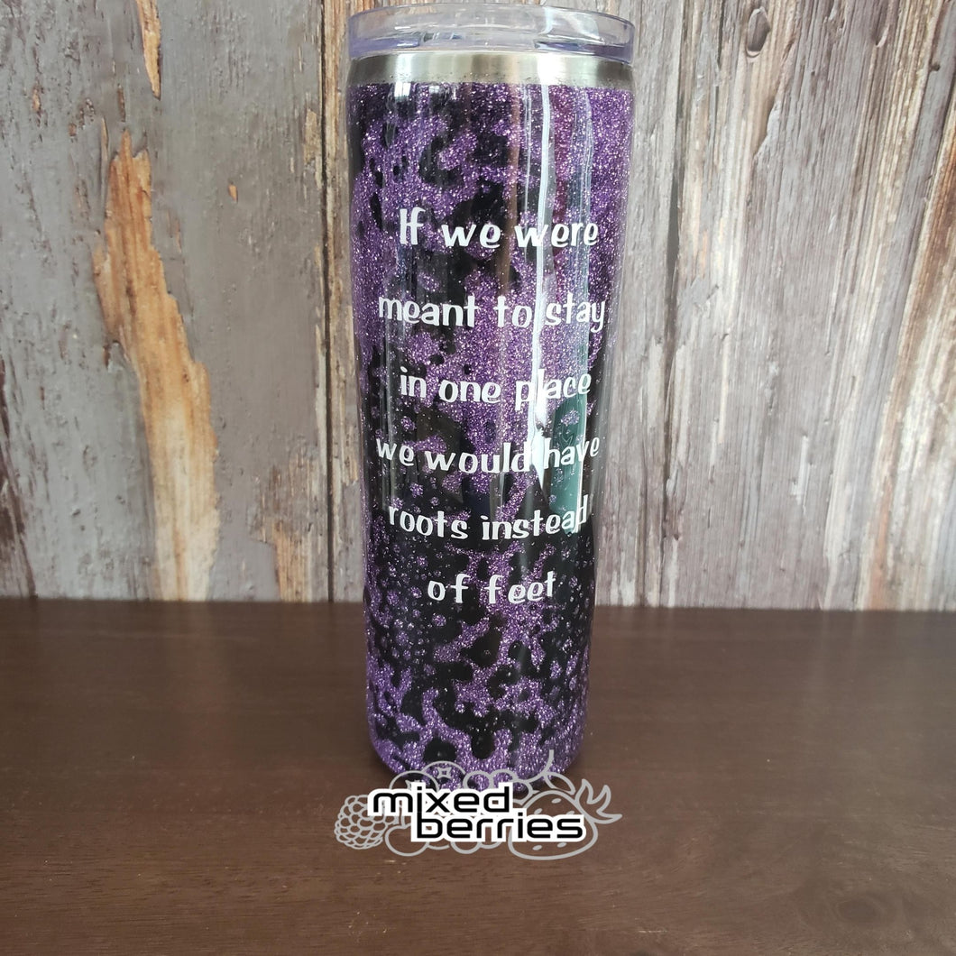 Custom Glitter and Paint Tumbler